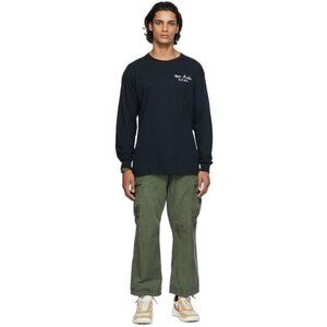 Tom Sachs Lunar Lander Long Sleeve T-Shirt Size S Mens Unisex Black $105